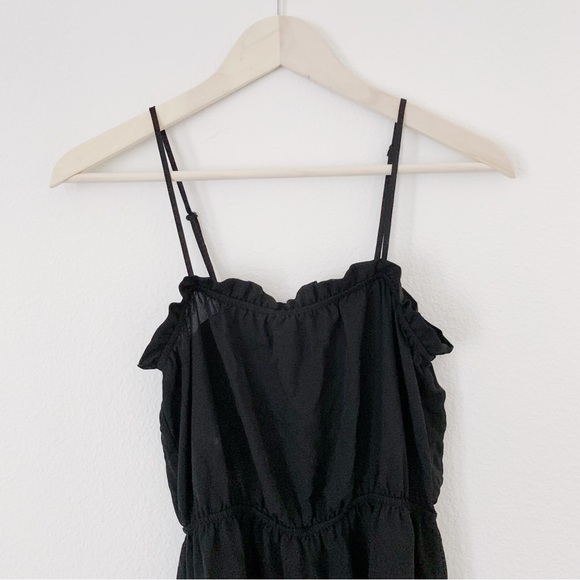 BNWT! BLACK FLOWY SPAGHETTI STRAP MINI DRESS! - Picture 3 of 3